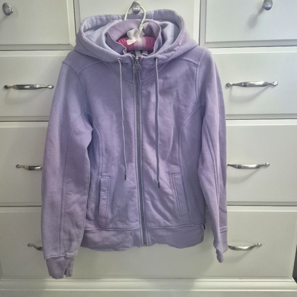 Tuff Athletics Lavander Hoodie Full-Length Zipper Hoodie Size M